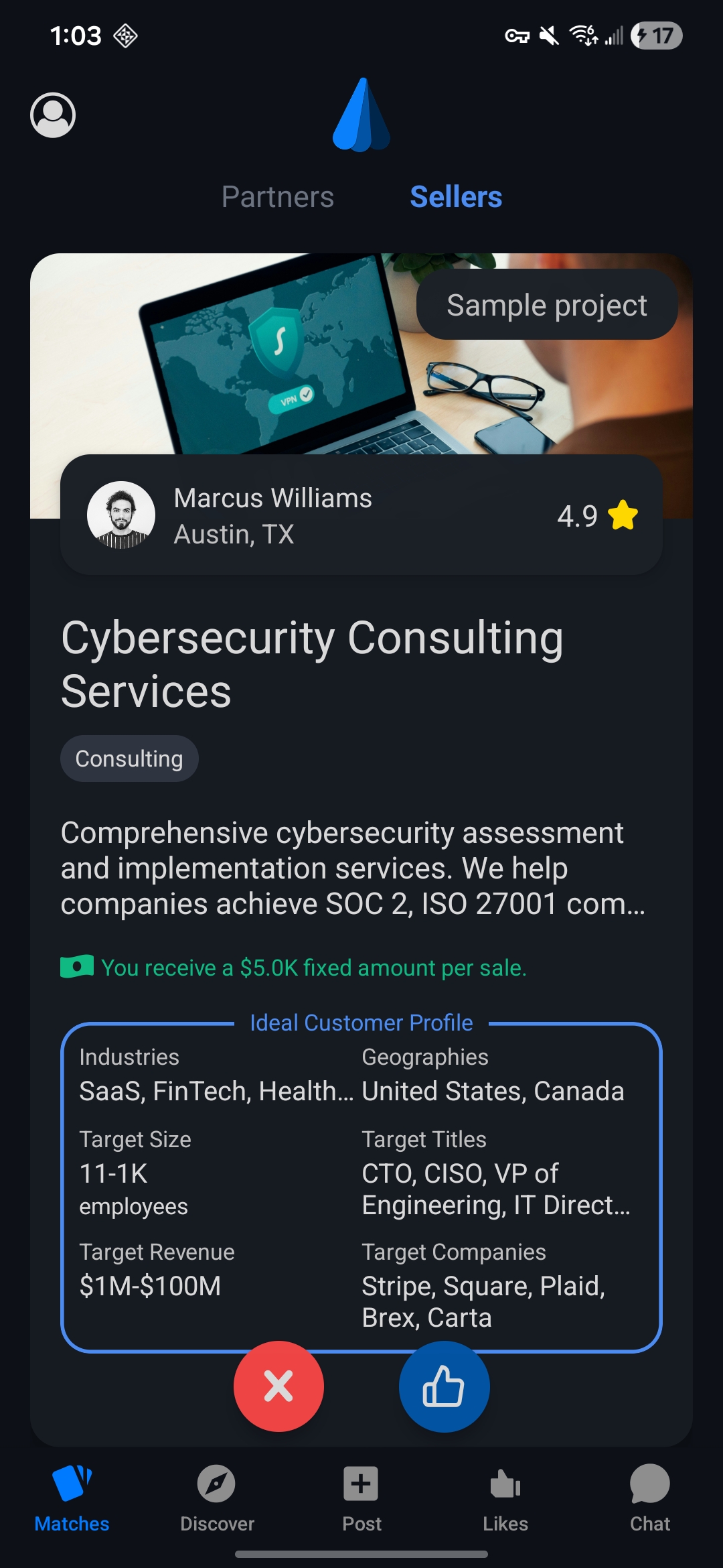 Get projects that fit you