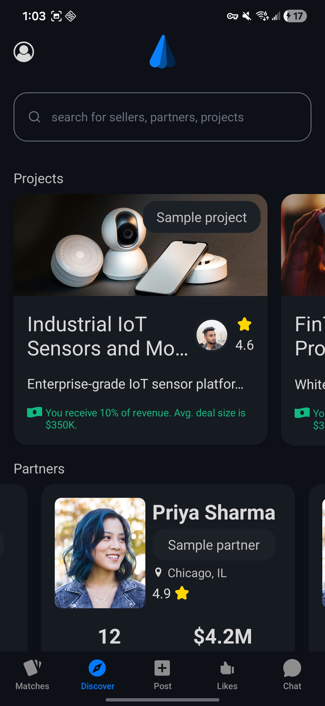 Discover partners and sellers